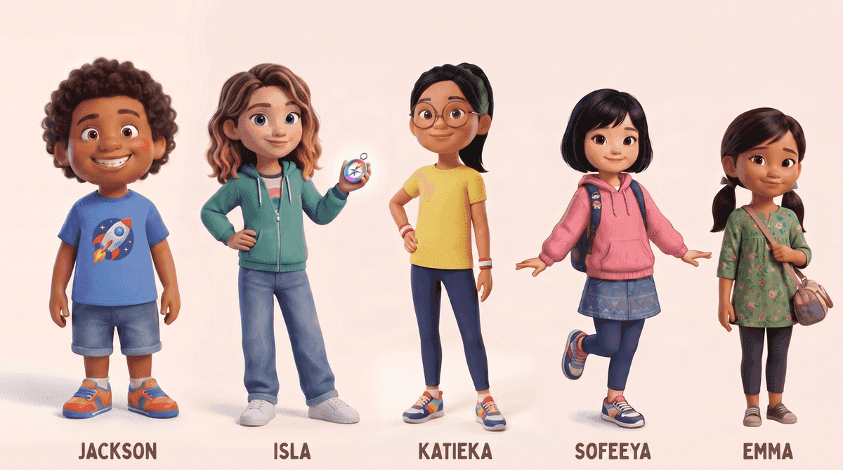 Jackson, Isla, Katieka, Sofeeya and Emma